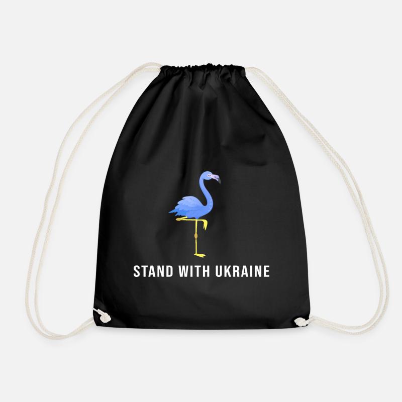 ukraine frieden free kiew stand with ukraine - Turnbeutel - Schwarz