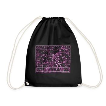 Zodiac Sign Star Map Astrology - Drawstring Bag - black - Front
