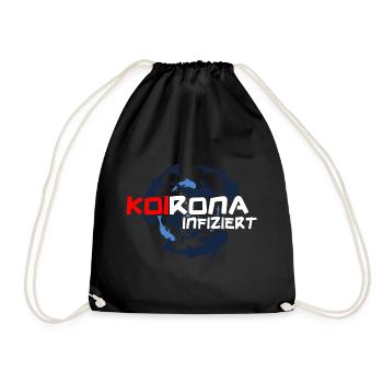 koi beni koifisch karashi karpfen - Turnbeutel - Schwarz - Vorne
