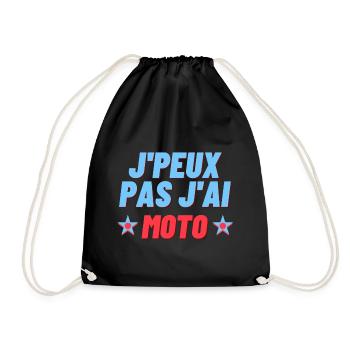 J Peux pas j ai moto - Sac de sport léger - noir - Devant