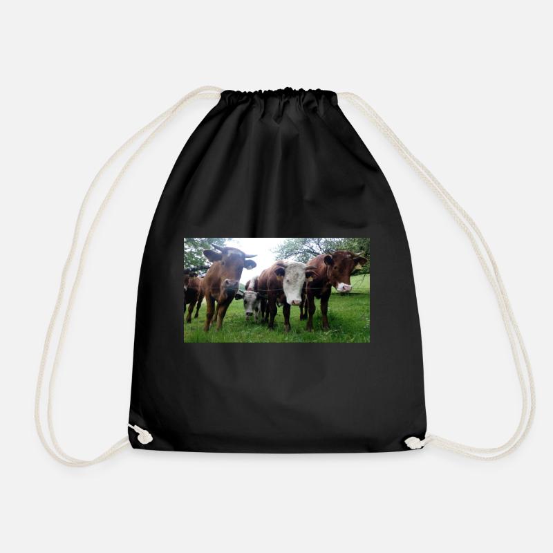 vaches - Sac de sport léger - noir