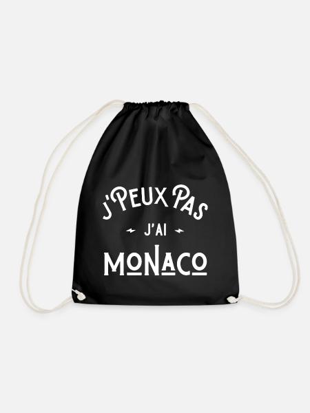 je peux pas j'ai Monaco cadeau humour vacances - Sac de sport léger - noir