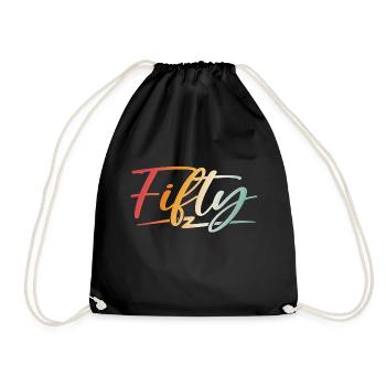 Cadeau de 50e anniversaire 50 ans - Sac de sport léger - noir - Devant