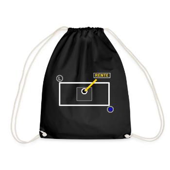 Retired electrician - Drawstring Bag - black - Front
