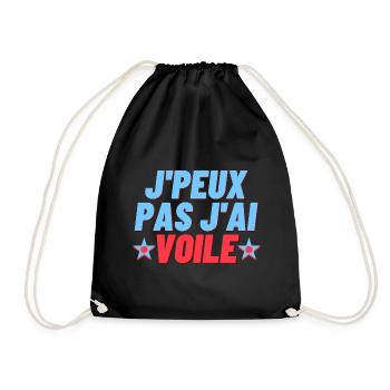J peux pas j ai voile - Sac de sport léger - noir - Devant