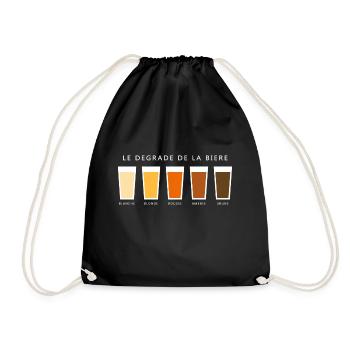 Biere degrade beer gradient (dd) - Turnbeutel - Schwarz - Vorne