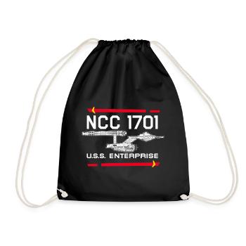 Star Trek The Original Series NCC-1701 - Sac de sport léger - noir - Devant