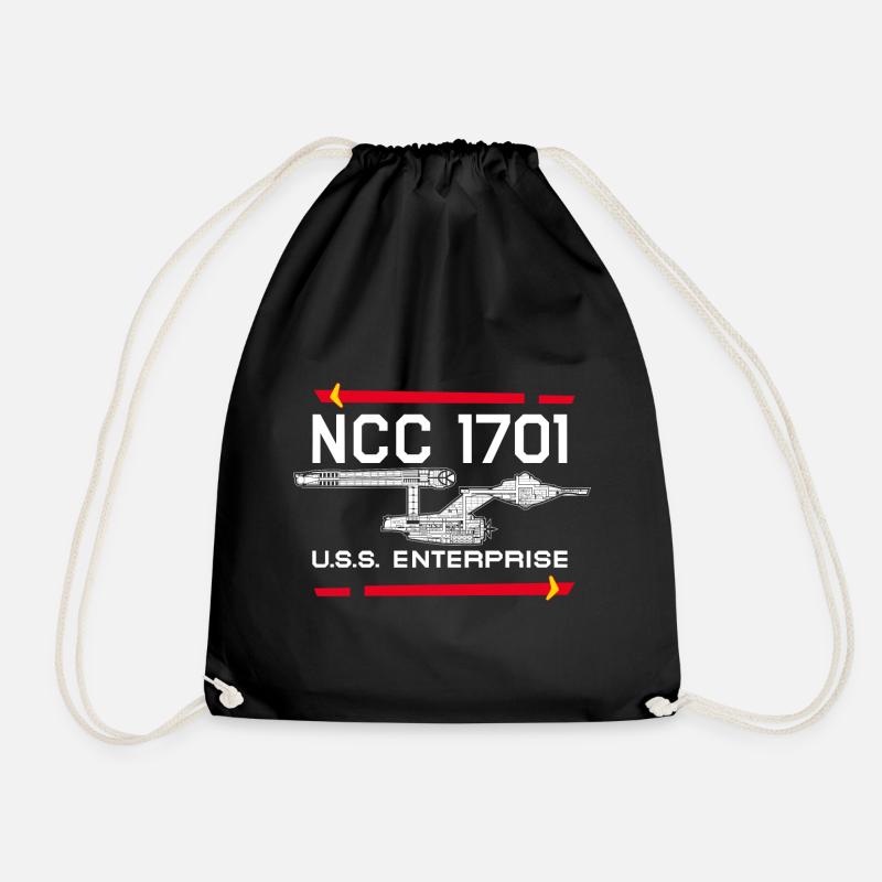 Star Trek The Original Series Starship NCC-1701 - Drawstring Bag - black