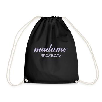 Madame Maman - Sac de sport léger - noir - Devant