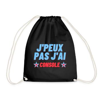 J Peux Pas J ai Console - Sac de sport léger - noir - Devant