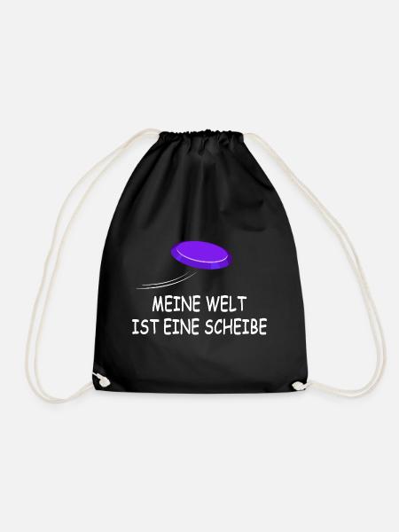discgolfer frisbeescheibe ultimate-frisbee frisbee - Turnbeutel - Schwarz