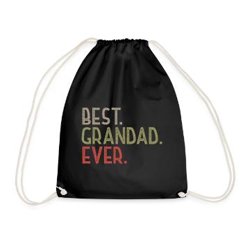 Best Grandad Ever T-shirt - Father's Day - Sac de sport léger - noir - Devant