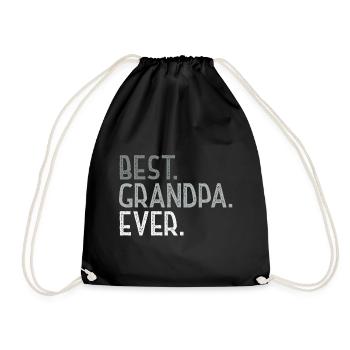 Best Grandpa Ever T-shirt - Father's Day - Sac de sport léger - noir - Devant