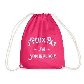 je peux pas j'ai sophrologie idée cadeau humour - Sac de sport léger - fuchsia - Devant