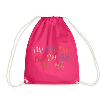 Né en 1941, année de naissance - légendaire depuis 1941 - Sac de sport léger - fuchsia - Devant