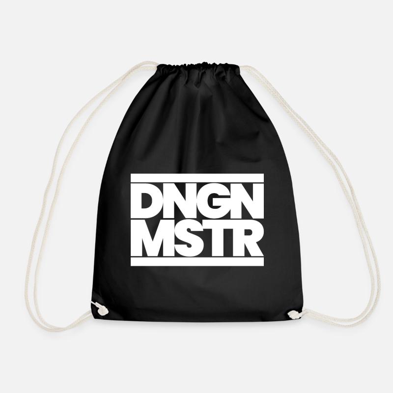 DNGN MSTR – RPG Game Master Minimal Design White - Turnbeutel - Schwarz
