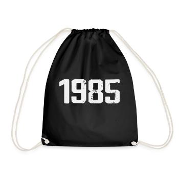 Legendär seit 1985, Vintage 1985, Retro 1985 - Turnbeutel - Schwarz - Vorne
