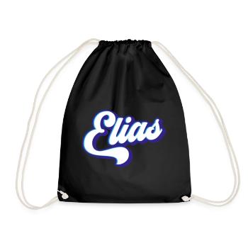 Elijah | Colors changeable - Drawstring Bag - black - Front
