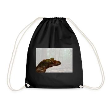 Crested Gecko Calm Forest - Turnbeutel - Schwarz - Vorne