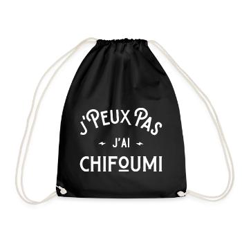 je peux pas j'ai chifoumi idée cadeau humour - Sac de sport léger - noir - Devant