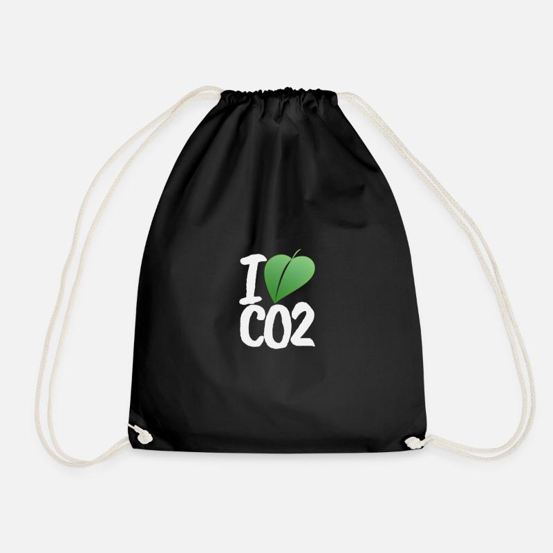 I Love CO2 - Turnbeutel - Schwarz