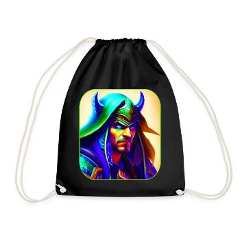Wow Night Elves Mage - Drawstring Bag - black - Front