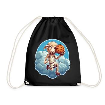 Basketteur Schaf - Sac de sport léger - noir - Devant