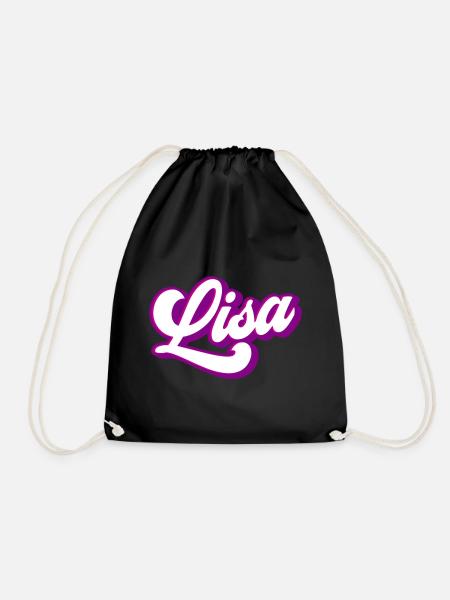 Lisa | Colors changeable - Drawstring Bag - black
