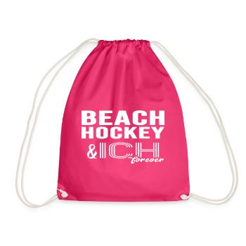 Beachhockey Strandhockey - Turnbeutel - Fuchsia - Vorne