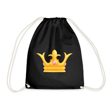 Crown - Krone - Turnbeutel - Schwarz - Vorne