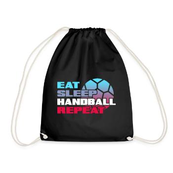 Handball Handball Player Handball-Life - Drawstring Bag - black - Front