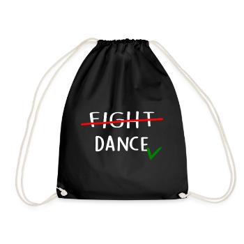 Les danseurs dansent ANTI-WAR-DANCE École de danse - Sac de sport léger - noir - Devant