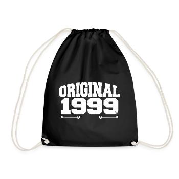 Original 1999 | Cadeau d’anniversaire 1999 - Sac de sport léger - noir - Devant
