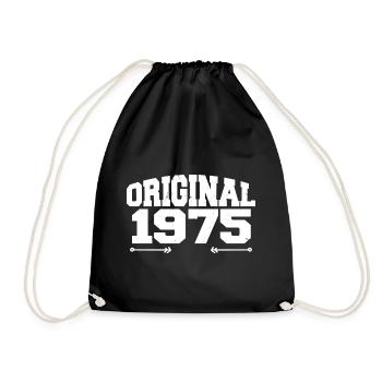 Original 1975 | Birthday Gift 1975 - Drawstring Bag - black - Front