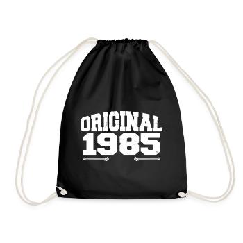 Original 1985 | Birthday Gift 1985 - Drawstring Bag - black - Front