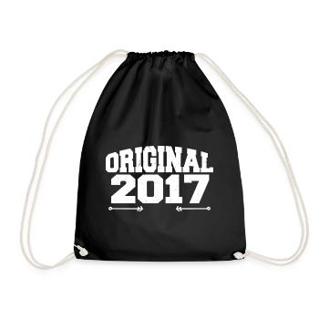 Original 2017 | Birthday Gift 2017 - Drawstring Bag - black - Front