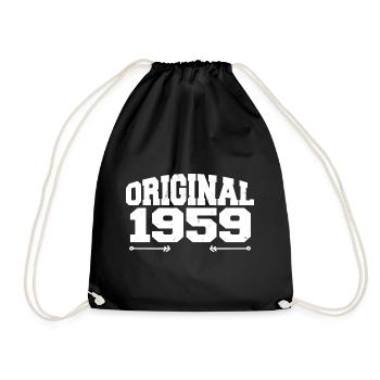 Original 1959 | Cadeau d’anniversaire 1959 - Sac de sport léger - noir - Devant