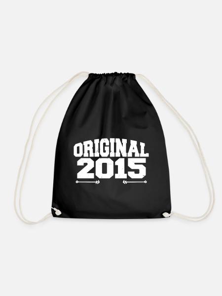 Original 2015 | Geburtstagsgeschenk 2015 - Turnbeutel - Schwarz