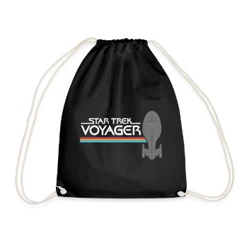 Star Trek Voyager Regenbogen Logo - Sac de sport léger - noir - Devant