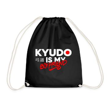 kyudo kyudomeisterin japanische bogenkunst kanji - Turnbeutel - Schwarz - Vorne