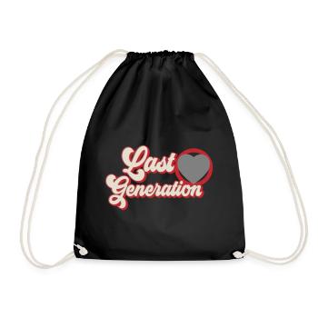 Last generation | Colors changeable - Drawstring Bag - black - Front