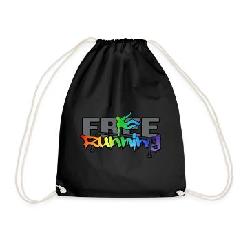 freerunning cityparkour PARKOUR freerun-arc-en-ciel - Sac de sport léger - noir - Devant