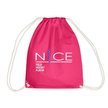 Field Hockey Hockey Player Hockey Club - Drawstring Bag - fuchsia - Front