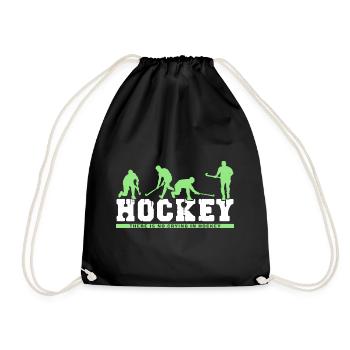 Field Hockey Hockey Hockey Club Hockey Season - Drawstring Bag - black - Front