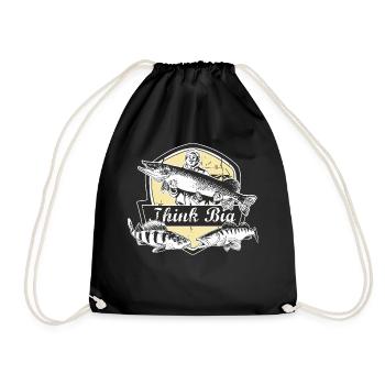 Angel Designs think big RAHMENLOS Geschenk - Turnbeutel - Schwarz - Vorne