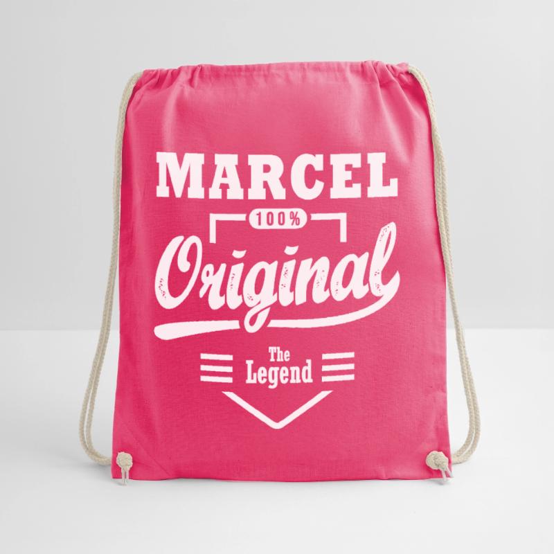 Marcel original personalized gift first name marcel Drawstring Bag