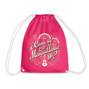 How I Would - Drawstring Bag - fuchsia - Front
