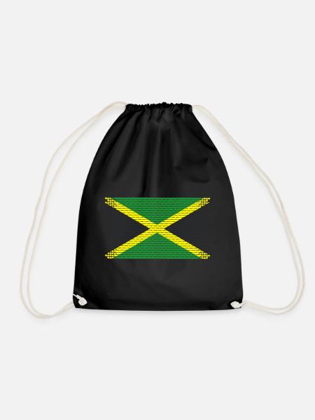 coeur jamaïque jamaïque rasta saveur jamaïcaine ragga - Sac de sport léger - noir