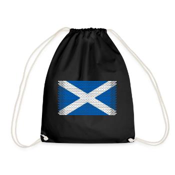 herz schottland dudelsack schotte scotland - Turnbeutel - Schwarz - Vorne