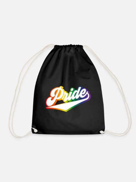 Pride Regenbogen LGBTQ - Turnbeutel - Schwarz